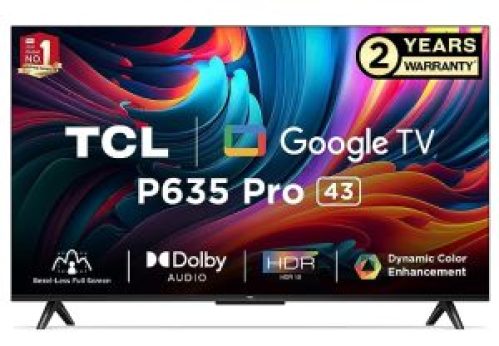TCL 108 cm (43 inches) Bezel-Less Full Screen Series Ultra HD 4K Smart LED Google TV