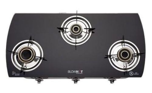 BLOWHOT Heavy Brass Burner 3 Burner Auto Ignition Gas Stove