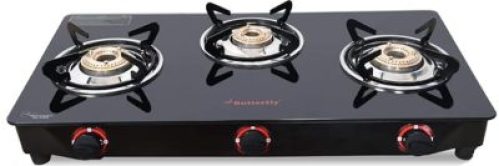 Butterfly Smart Glass 3 Burner Gas Stove