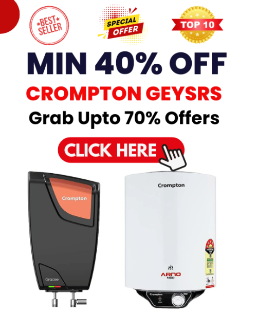 Min 40% Off Crompton Geysers On Offers And Deals